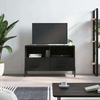 Mueble para TV madera contrachapada negro 80x36x50 cm vidaXL