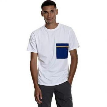 Berghaus Camiseta Drakestone Pocket para Hombre, Hombre, Camiseta, 4A000847DO7, Blanco/Azul Sodalita, L
