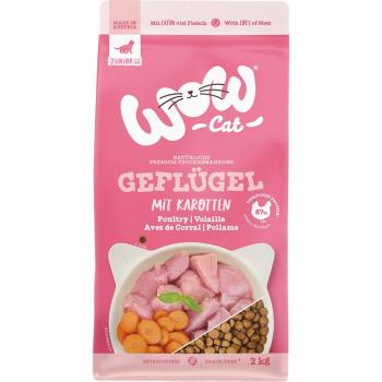 Wow Cat Junior con aves - 2 kg, alimento para gatos jóvenes, formulado con proteínas de alta calidad, enriquecido con vitaminas y minerales esenciales, promueve un crecimiento saludable y desarrollo óptimo