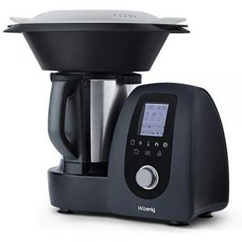 H.Koenig HK8 Robot de Cocina Multifunción 1000W, 15 Programas de Cocinado, 10 Velocidades, Capacidad 2 Litros