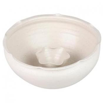 Espejo Centro de Mesa Cerámica Beige Izmir 34x34x16 cm - Complemento Perfecto