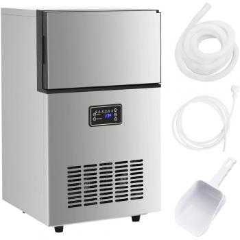 Máquina de hielo plateada 45 kg/24 h