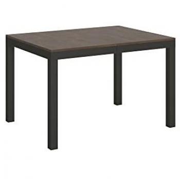 Mesa extensible Everyday Evolution 90x120/380 cm con encimera Nuez y estructura Nogal Anthracita