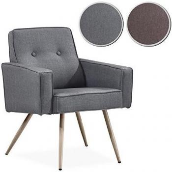 Adec - Butaca de Espera Fija Nilsson acabada en Tejido Tex Gris, Medidas: 86x70x62 cm de Fondo