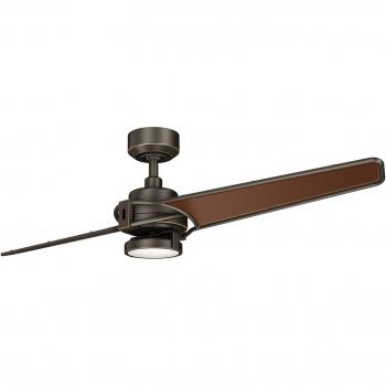 Ventilador de Techo Kichler LED Xety Bronce Cepillado al Aceite 35 cm