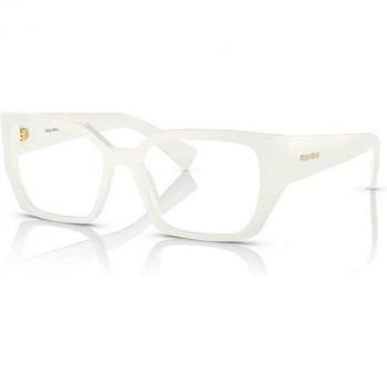 Miu Miu MU03VV 1421O1 Women's Eyeglasses White Size 52 - Blue Light Block Available