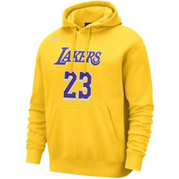 Nike LeBron James Los Angeles Lakers NBA Club Hoodie - Yellow - Men's Size M