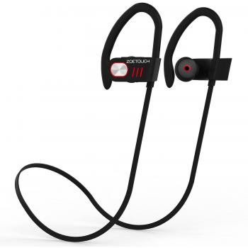 Auriculares Bluetooth 4.1, ZOETOUCH Auriculares Inalámbricos In Ear con Micrófono Cascos Bluetooth con Sonido Estéreo Llamadas a Manos Libres para iPhone, Samsung, Sony, HUAWEI - Rojo