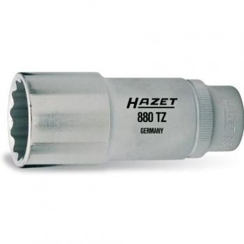 HAZET Llave de vaso hexagonal doble 880TZ-12, cuadrado hueco 3/8 pulgadas (10 mm), perfil de tracción hexagonal doble exterior, 12 mm
