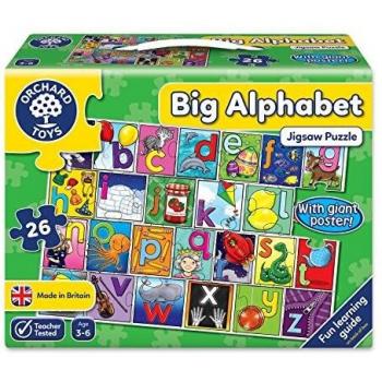 Orchard- Puzzle Big Alphabet 26 pzas, Multicolor