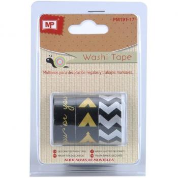 MP PM191-17 - Pack de 3 cintas decorados, tamaño 3 x 3 m