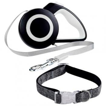 Juego de Collar Talla L + Correa Extensible 5m Hearts&Homies