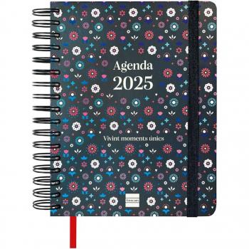 Agenda Finocam Vitae 16 Meses 2024-2025 Negro Septiembre-Diciembre Catalán