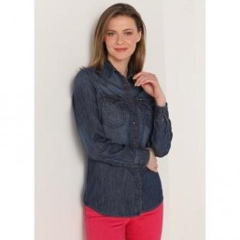 Camisa denim tejana marino de mujer de la marca Lois Jeans