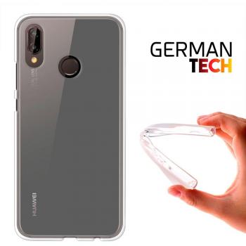 Funda Gel para Huawei P20 Lite, Carcasa TPU Flexible fabricada con la mejor Silicona, protege y se adapta a la perfección a tu Smartphone y con nuestro exclusivo diseño German Tech® - Transparente.
