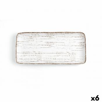 Fuente de Cocina Ariane Tornado Cerámica Bicolor 36 x 16,5 cm (6 Unidades)