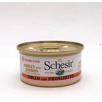 Schesir Chicken and Ham in Natural Gravy for Cats - 14 Pack