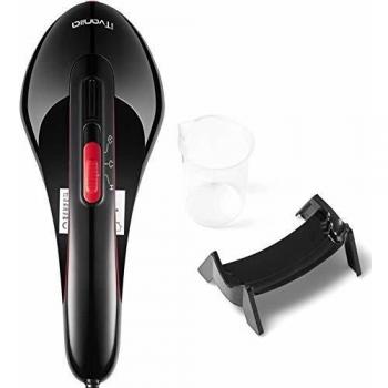 iTvanila Plancha Ropa Vapor Vertical, 1500W 15S Vaporizador de Ropa con Vapor Doble, Vertical y Horizontal, Desmontable Tanque de Agua, Portátil para el Hogar y Viaje