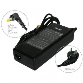 80W Alimentador Cargador Notebook AC Power compatible con Fujitsu Siemens LifeBook SH53/C SH531 SH76/C SH771 T4210 T4215 T4220 T4310 T4410 T5010, con eurocable