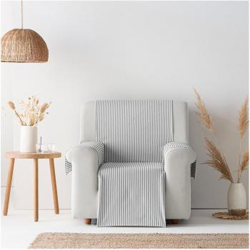 Funda cubre sofá/chaise longue GAMUSI Alicante rayas gris claro