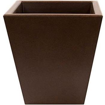 WELLHOME Top Garden Orion MACETERO DE Polietileno por ROTOMOLDEO Color Bronce 40X40 CM