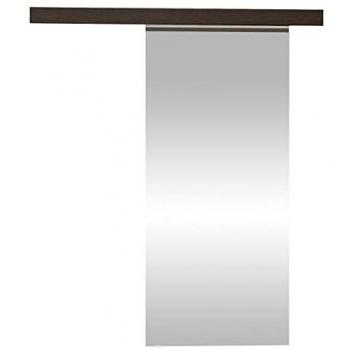 Puerta Corredera Jyrun 70 II con Espejo Frontal y Manijas de Aluminio, Sistema de Cierre Automático