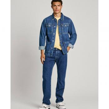 Pepe Jeans - Vaquero de hombre fit loose con efecto desgastado azul