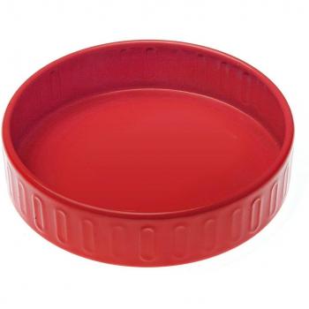 Jabonera Roja Mate para Baño - Material Resistente y Diseño Moderno
