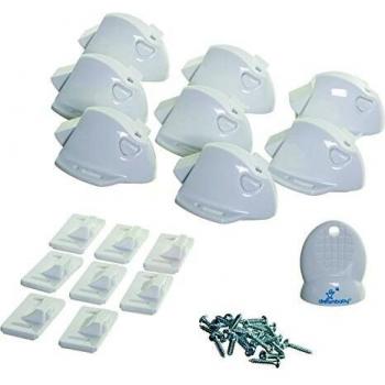 Cierre de seguridad magnético autoadhesivo Dreambaby - 8 piezas + 1 llave