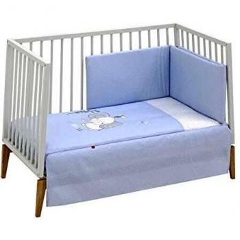 be Jgo 2 Pcs. Colcha I-V. Cuna 60 Zoe Celeste 60x120 cm