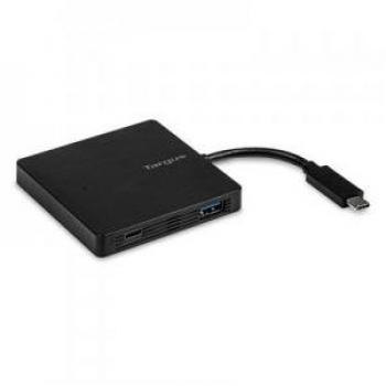 Targus Hub USB-C a 3x USB-A/1xUSB-C Negro