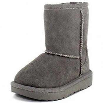 UGG Kids Classic II Grey Sheepskin Boots