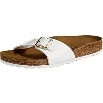 Birkenstock Madrid Patent Leather Slide Sandals White EU 40