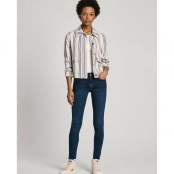 Jeans Skinny de Mujer Pepe Jeans - Tiro Bajo, Tejido Elástico, Denim Sostenible, Azul (29/32)
