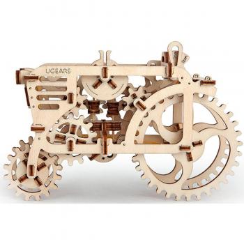 Maqueta Ugears Tractor de Madera para Armar con Funcionamiento Mecánico