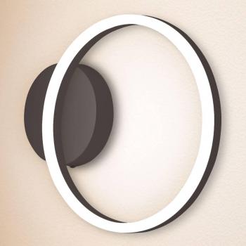Aplique LED Giotto, 1 luz, negro, moderno y dimmable