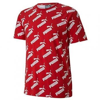 Puma Amplified AOP tee Camiseta, Hombre, High Risk Red-a, S