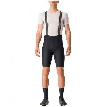 Castelli Espresso Men's Black Bib Shorts - Size M