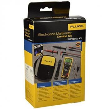 Kit de multímetro digital Fluke 179/EDA2 - CAT III 1000V, CAT IV 600V, pantalla de 6000 cuentas