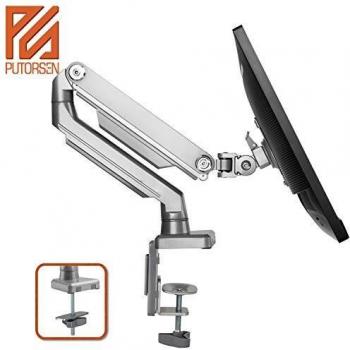 PUTORSEN® Soporte de Escritorio para Monitor de Las Pantallas de TV, LCD y computadora de13”-32”, Brazo de Monitor con Resorte de mecánico, Aluminio, Capacidad de Carga es 8kg