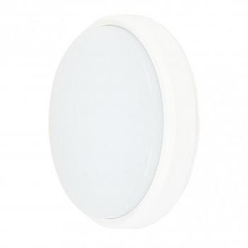 Aplique LED 18W 6400K Yucatan Redondo Blanco IP65 21x21x6 Cm 1710 Lm - Alta Potencia