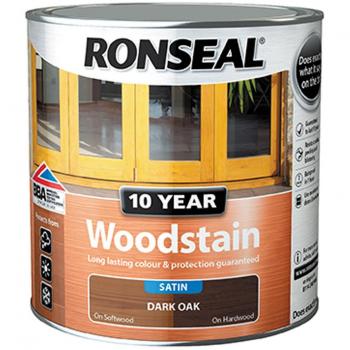 Ronseal 10 Year5 Woodstain Dark Oak 750ml
