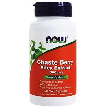 Now Foods Chaste Berry Extract 300mg - 90 Vegan Capsules