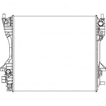 Radiador de motor HELLA 8MK 376 764-431, refrigeración eficiente y duradera