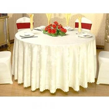 Mantel circular simple de estilo casero Mesa redonda, mantel, paño, restaurante, hotel, mesa de comedor, mesa de centro, color sólido, flores, banquete, mantel, artículo XXLL-Round tablecloth