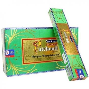 Varillas de Incienso Natural Satya Nag Champa, Goloka y Super Hit - Aromas: Rosa, Jazmín, Patchouli, Palo Santo, Vainilla, Reiki y más. 15 g por paquete (12 piezas)