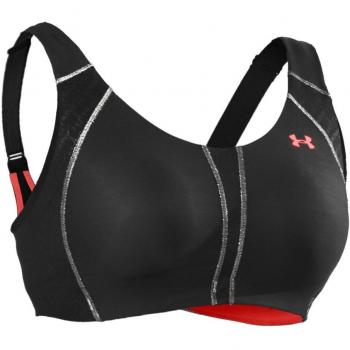 Under Armour - Sujetador deportivo de running para mujer, tamaño 32C, color negro