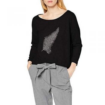 Only Onlelcos Stud 4/5 Top Jrs Camisa Manga Larga, Negro