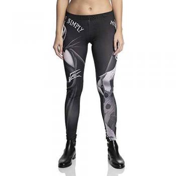 The Nightmare Before Christmas Pesadilla Antes De Navidad Jack Skellington & Sally - Simply Meant To Be Mujer Leggins Negro L