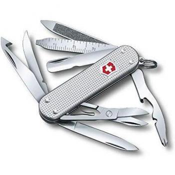 Navaja Multiusos Victorinox Mini Champ Alox Plata 58mm, 15 Funciones, Tijeras